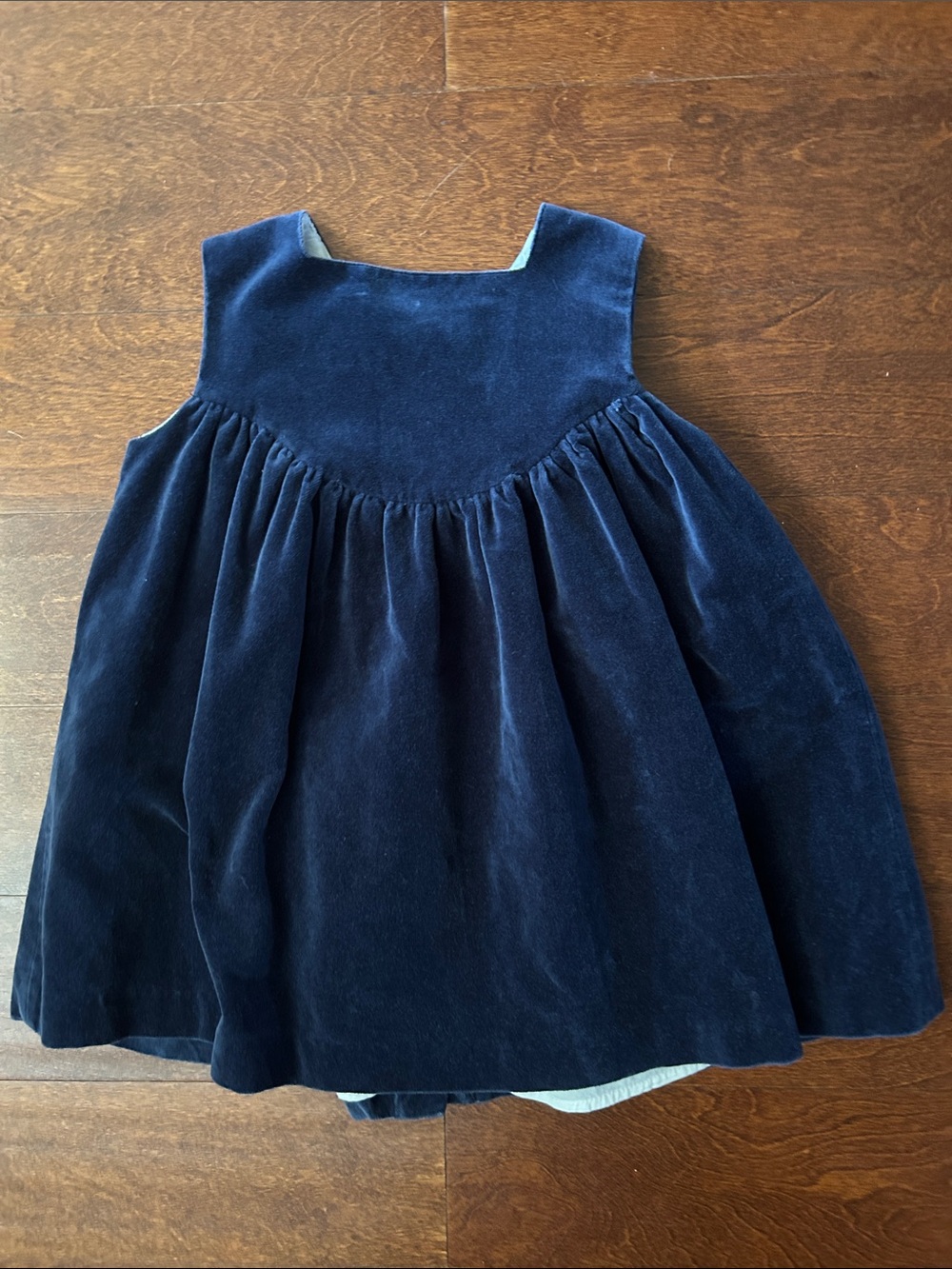 Olive Juice Girl’s Blue Velvet Dress, Size 3